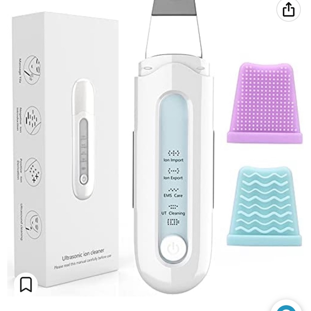 Skin Scrubber Skin Spatula,Blackhead Remover Cleaner with 4 Modes Deep Cleansing
